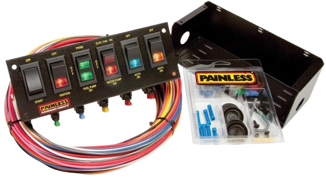 Race Car Switch Panel – Painless Wiring 50302, 6-Switch